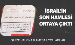 Gazze’de şok olay… İsrail uçakları broşür attı! İşte o yazı