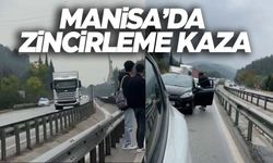 Manisa’da zincirleme kazada 4 araç birbirine girdi!