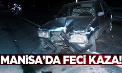 Manisa'da 2 otomobil çarpıştı: 1 yaralı  