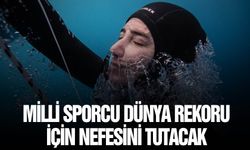 Nefesini 105 metre dünya rekorunu kırmak için tutacak