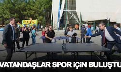 Vatandaşlar spor için buluştu