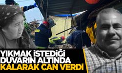 Manisa’da feci olay… Yıkmak istediği duvarın altında kalarak can verdi!