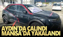 Aydın'da çalınan otomobil Manisa'da yakalandı