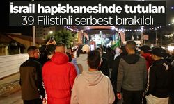 İsrail hapishanesinde tutulan 39 Filistinli serbest bırakıldı