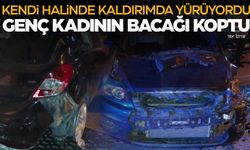 İzmir'de alkollü sürücü dehşet saçtı... Kaldırımda yürüyen genç kadının bacağı koptu