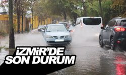 İzmir'de sokaklar göle döndü