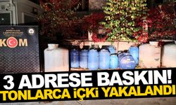 Manisa'da tonlarca litre içki yakalandı! 10 kişiye işlem...