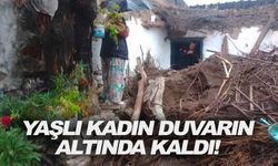 Manisa'da evin duvarı çöktü! 91 yaşındaki kadın enkaz altında kaldı