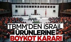 İsrail’e bir boykot da TBMM’den