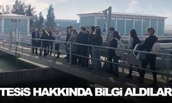 Tıp öğrencileri Merkez Atıksu Arıtma Tesisini gezdi