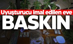 Uyuşturucu imalatı için evine düzenek kurmuş!