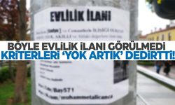 Bir garip evlilik ilanı… Evlilik kriterleri yok artık dedirtti!