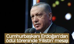Cumhurbaşkanı Erdoğan’dan ödül töreninde ‘Filistin’ mesajı