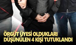 İzmir'de terör örgütü PKKYPG üyesi oldukları öne sürülen 4 kişi tutuklandı