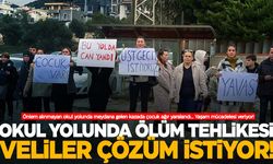 İzmir'de okul yolunda ölüm tehlikesi… Veliler çözüm istiyor!