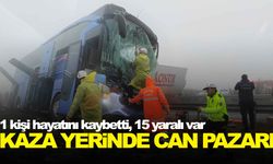 Şanlıurfa’da sis faciası… Yolcu otobüsü tıra çarptı
