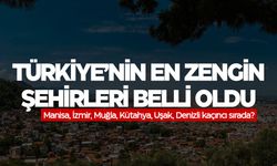 Türkiye'nin en zengin illeri sıralaması açıklandı! Manisa, İzmir, Muğla kaçıncı sırada?