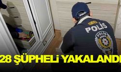 Sibergöz-18 operasyonlarında 28 şüpheli yakalandı