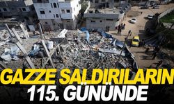 İsrail'in Gazze Şeridi'ne saldırılarının 115. gününde de onlarca kişi öldü ve yaralandı