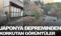 Japonya depreminden ilk görüntüler geldi… Korkunç!