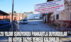 Pankartla duyurdular: Kırıkkale'de bir köyde taziye yemeği kaldırıldı