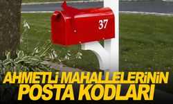 Manisa Ahmetli ilçesi tüm mahalleleri posta kodları