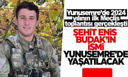 Şehit Enis Budak’ın ismi Yunusemre’de yaşatılacak