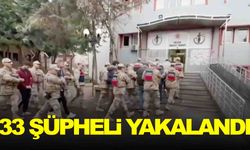 Sibergöz-19 operasyonlarında 33 şüpheli yakalandı