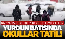 Türkiye'nin batısında okullara kar tatili! İller ve ilçeler belli oldu