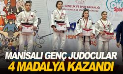 Yunusemre Belediyespor'un judocuları 4 madalya kazandı