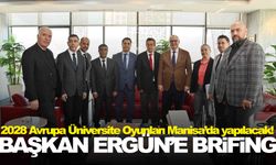 2028 Avrupa Üniversite Oyunları Manisa’da yapılacak! Başkan Ergün’e brifing!