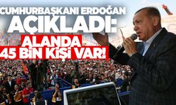Cumhurbaşkanı Erdoğan: Manisa mitinginde 45 bin kişi var