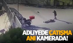 Adliyeye silahlı saldırı: 2 ölü! Çatışma anı kamerada