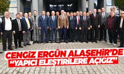 Cengiz Ergün Alaşehir’de… Oda başkanlarıyla buluştu