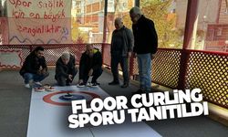 Huzurevi sakinlerine floor curling sporu tanıtıldı