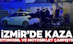 İzmir’de otomobil ile motosiklet çarpıştı! Motosiklet sürücü ağır yaralı…