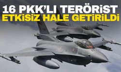 Irak'ın kuzeyinde 16 PKK'lı terörist etkisiz hale getirildi