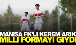 Manisa FK’lı Kerem Arık milli forma altında ter döktü