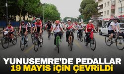 Yunusemre'de pedallar 19 Mayıs için çevrildi