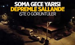 Soma 5 büyüklüğünde deprem ile sallandı! İşte görüntüler...