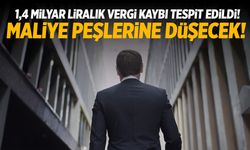 1,4 milyar liralık vergi kaybı tespit edildi! Maliye peşlerine düşecek!