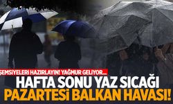 Balkanlar devreye giriyor! Sıcaklıklar düşecek… Manisa’da Pazartesi yağmur var!