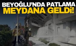 Beyoğlu’nda patlama! Ahşap bina çöktü