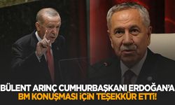 Bülent Arınç’tan Cumhurbaşkanı Erdoğan’a BM konuşması teşekkürü!