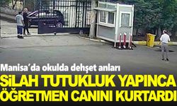 Manisa’da öğretmene silahlı saldırı! Olay anı kamerada