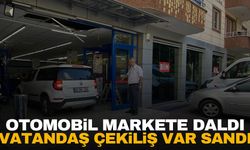 Kocaeli'nde fren yerine gaza basınca markete daldı! Vatandaş çekiliş var sandı