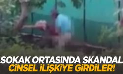 İzmir’de yaşlı çift sokak ortasında cinsel ilişkiye girdi!