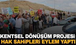 İzmir'de kentsel dönüşüm projesi hak sahipleri eylem yaptı