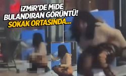 İzmir'de Sokakta Tuvaletini Yapan Kadın Şok Etti