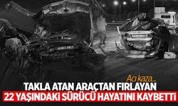 İzmir’de takla atan otomobilden fırlayan genç sürücü öldü!